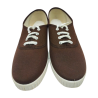 Zapatillas ingles lona JAVER 60 bambas cordones en loneta blanco o marino
