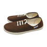 Zapatillas ingles lona JAVER 60 bambas cordones en loneta blanco o marino