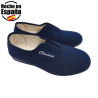 Zapatilla Deportiva Aerobic Lona Mujer Cuña. Ajuste Elástico Empeine Piso Goma Antidelizante