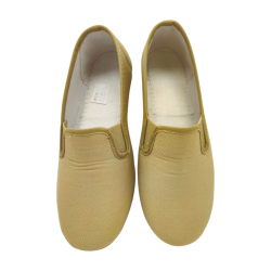 Zapatillas Verano Mujer de loneta con cuña Baja. Mocasin Kung Fu Gomas Elasticas