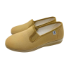 Zapatillas Verano Mujer de loneta con cuña Baja. Mocasin Kung Fu Gomas Elasticas