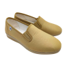 Zapatillas Verano Mujer de loneta con cuña Baja. Mocasin Kung Fu Gomas Elasticas