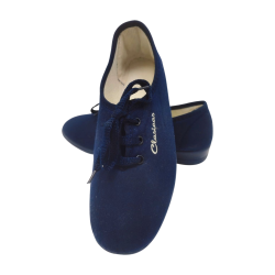 Zapatilla Deportiva fabricada en España  Aerobic Lona Mujer Cuña. Ajuste en cordón en Empeine Piso Goma Antidelizante.