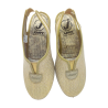 Sandalias de señora para verano con puntera cerrada y elástico central para mejor agarre. Marca Javer.