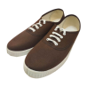 Zapatillas ingles lona JAVER 60 bambas cordones en loneta blanco o marino